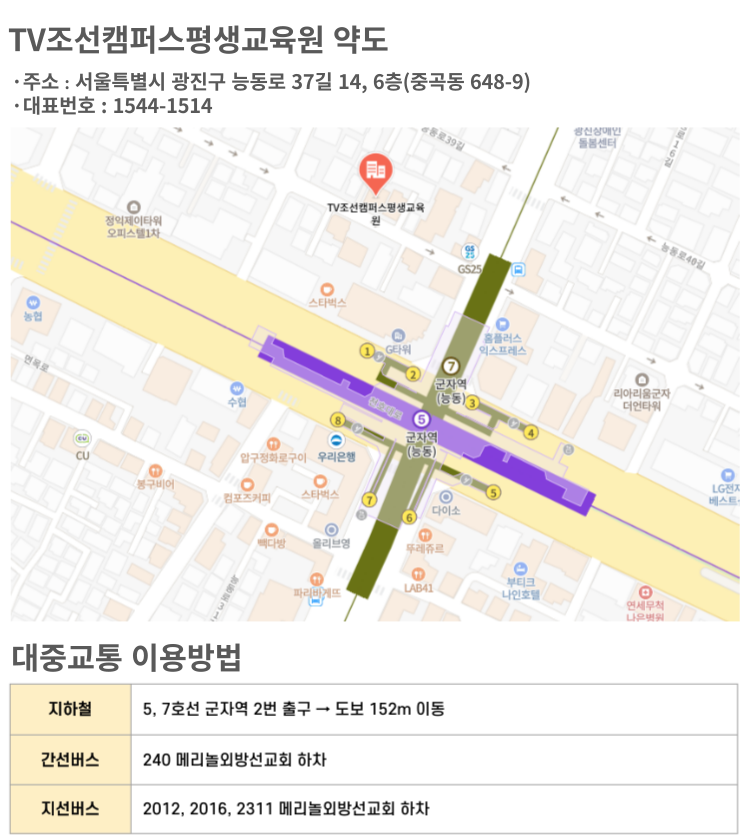 오시는길약도